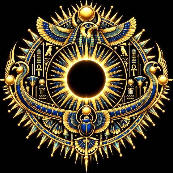 Egyptian Sun Black Sun emblem