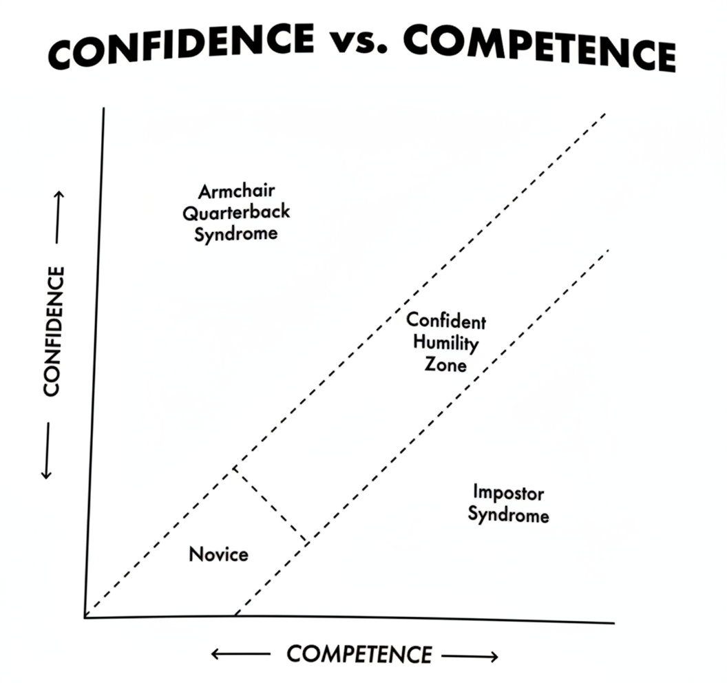Confidence vs Competence diagram