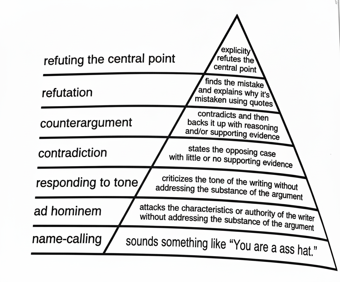 The Hierarchy of Arguments diagram