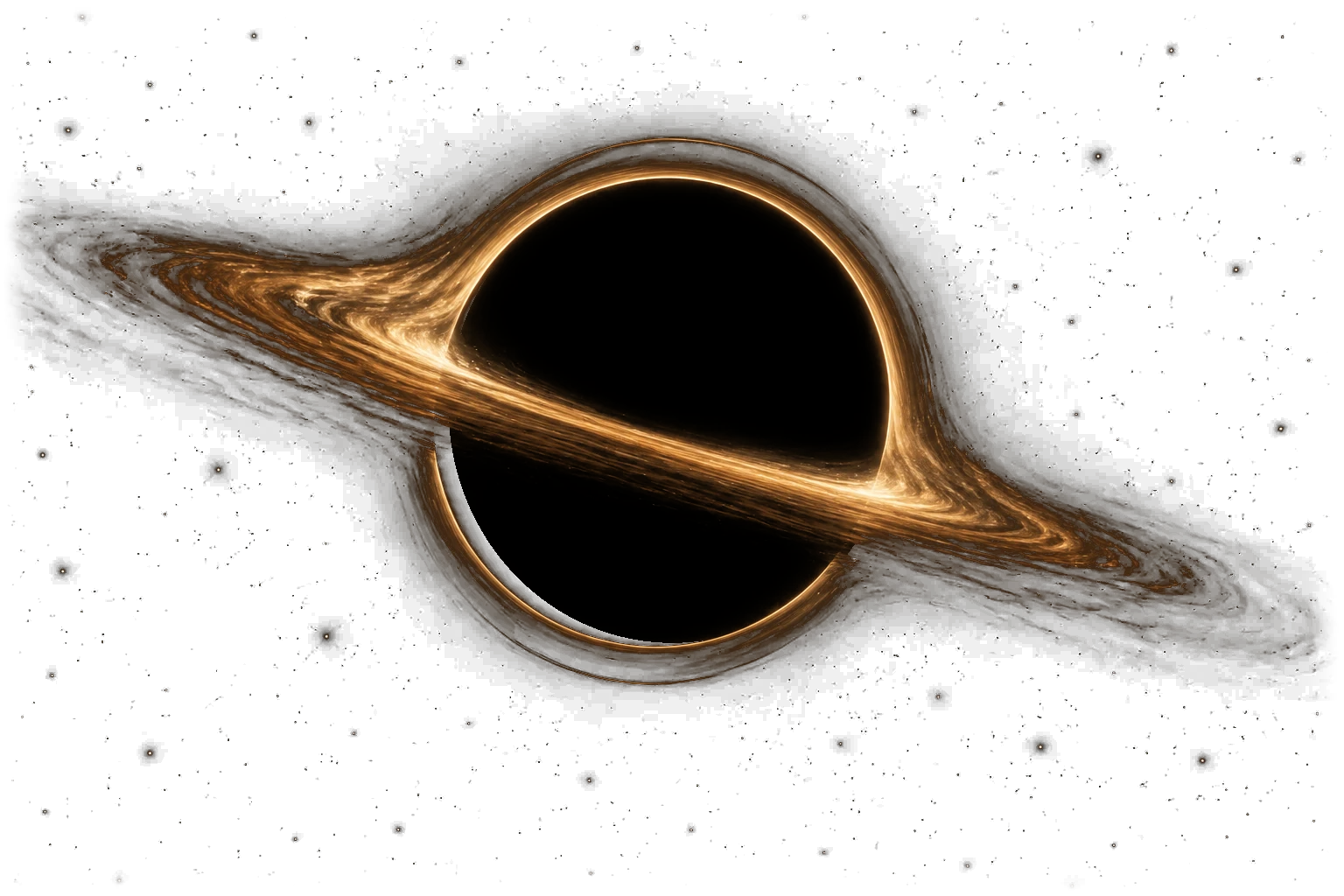 A black hole with a golden accretion disk