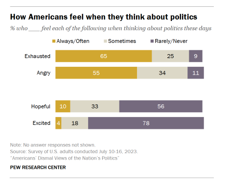 How Americans feel about politics