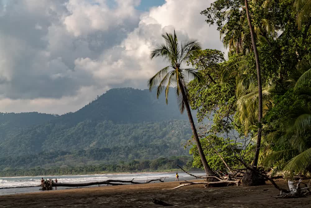 Scenic view along the southern Pacific coast of Costa Rica